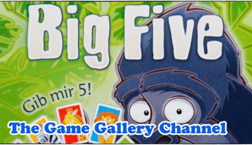【ボードゲーム レビュー】「ビッグファイブ」- ５種類の動物と数字を縦横無尽に並べよう