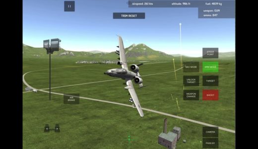 Armed Air Force Flying A10 コツを掴むと楽しいモバイルゲーム