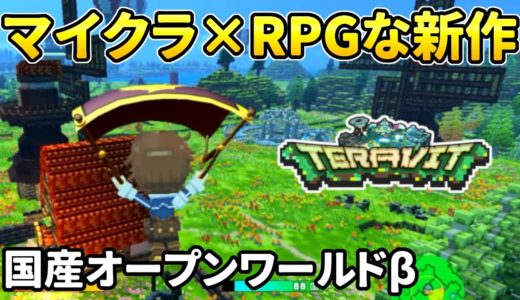 マイクラ×RPGな国産の新作オープンワールド『TERAVIT』βテストレビュー【PC/Switch/PS4/スマホ】