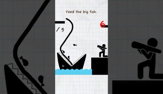 feed the Big fish 🐟 ||wait for end #draw2save #trending #viralvideo #shortvideo #minecraft