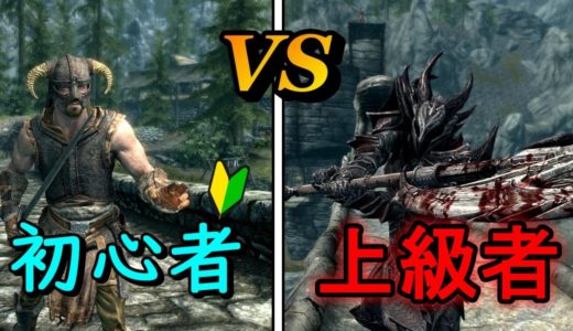 【Skyrim】スカイリム　初心者と上級者の違い