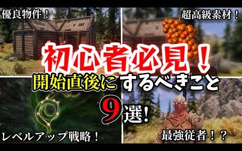 【SKYRIM 解説】初心者必見！開始直後にするべきこと９選！