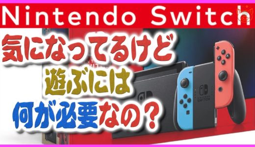 初心者向け【何が必要？】ニンテンドースイッチ 解説　Nintendo Switch　始め方