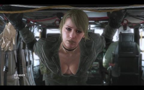 【MGS5】クワイエットをヘリの中で観察してみた(SNIPER WOLF) Quiet MGSV:TPP