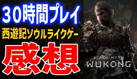 【黒神話：悟空】クリア済み30時間プレイレビュー！◯◯がヤバい、NG+は？難易度は？やりこみ要素は？全部答えます【Black Myth : Wukong】