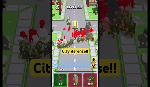 City defense level 229!! #citydefense #モバイルゲーム #eスポーツ #mobilegame #defense #battle