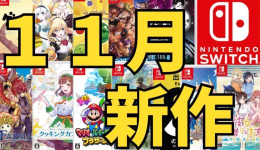 【スイッチ新作ゲーム】２０２４年１１月の発売ゲームソフト紹介