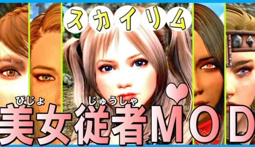 スカイリム MOD 美人従者を【主婦】が【興奮気味】に紹介していく⤴