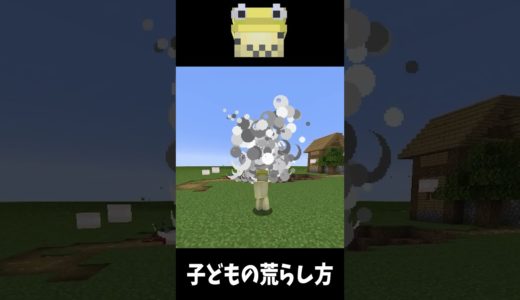 【子供vsプロ】マインクラフトでの荒らし方の違い #ニート部 #Minecraft