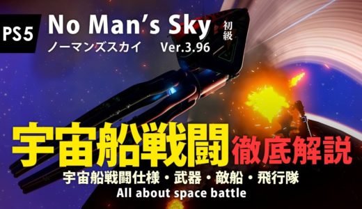 No Man's Sky 宇宙船戦闘徹底解説 宇宙戦闘仕様・宇宙船武器・敵船・飛行隊について解説します PS5 ノーマンズスカイ ver.3.96