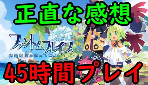 【ファントムブレイブ】正直な感想(45時間プレイ)【実績コンプリート】【ネタバレあり】【25/2/1】【幽霊船団と消えた英雄】【忖度しないガチゲーマー】