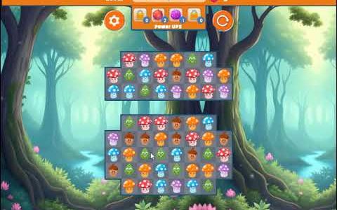 【Mushroom Fever Match 3】マッチ３パズルゲーム - 無料オンラインゲーム
