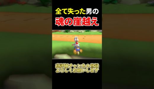 全てを取り戻すためのチャレンジングすぎる崖越え【マリオカート8DX】#shorts