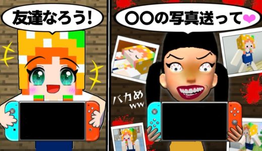 【写真送っちゃダメ‼️】オンラインゲームで知り合った女の子の素顔は…😱 マインクラフト(#ぴこみんず)