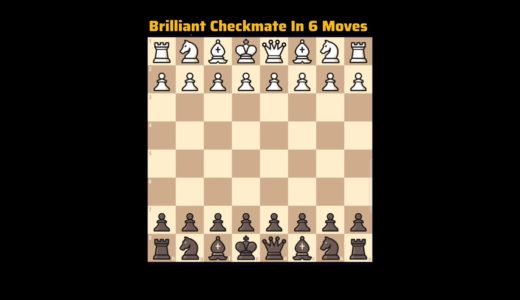 Brilliant Checkmate Only 6 Moves 😲🤯 #chess #checkmate #chessgame #chesscom
