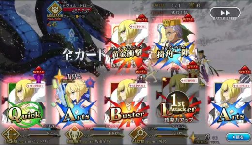 【ひがし】モバイルゲーム フェイトグランドオーダー (Fate Grand Order) ストーリー 第2部1章「永久凍土帝国アナスタシア」第8節 バトル