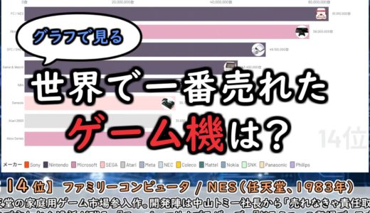 世界で一番売れたゲーム機は？歴代売上ランキング！
