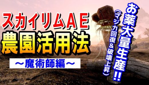 スカイリムAE 【農園】活用法！魔術師におすすめの薬をご紹介！