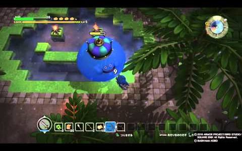 ドラゴンクエストビルダーズ_松方ビルダー世界を釣る　キングスライム　DQB
