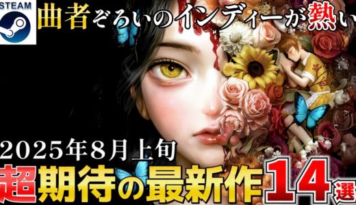 【STEAM最新作】2025年8月上旬 期待の新作15選！クレカが使えなるかも？Steamの規約改正の裏で蠢くある団体の存在！【PS/Switch/Xbox】