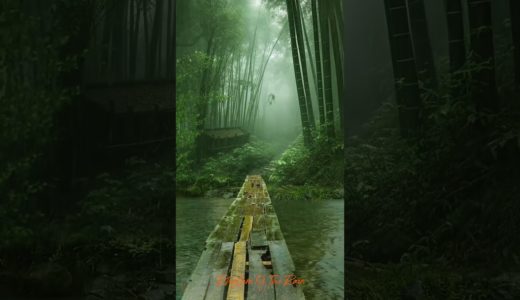 Rain by the forest , sleep, relax, meditate, study, work, ASMR #shorts