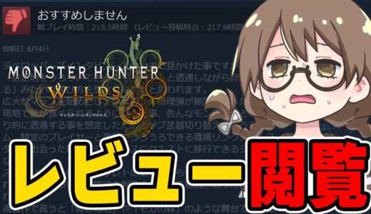 圧倒的に不評のSTEAMレビューを閲覧し気が付いてしまう茶々茶【モンハンワイルズ】